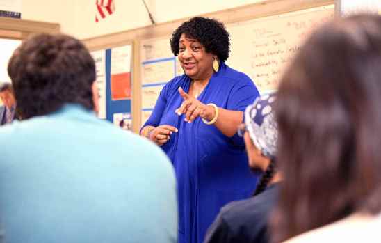 California Secretary of State Shirley Weber speaks to students at Chaffey High School in Ontario on Wednesday, Sept. 21, 2022 about the importance of registering to vote. (Photo by Will Lester, Inland Valley Daily Bulletin/SCNG)
